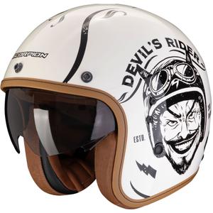 Casco de moto abierto Scorpion Belfast Evo ROMEO crema-negro
