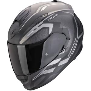 Casco integral de moto Scorpion EXO-491 KRYPTA negro mate-plata