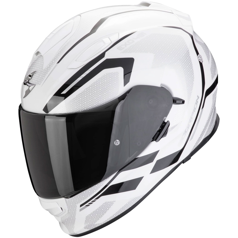 Casco integral de moto Scorpion EXO-491 KRYPTA blanco-negro