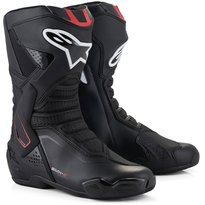 Botas de moto Alpinestars SMX-6 3 negro-rojo