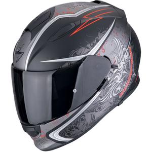 Casco integral de moto Scorpion EXO-491 RUN negro mate-rojo