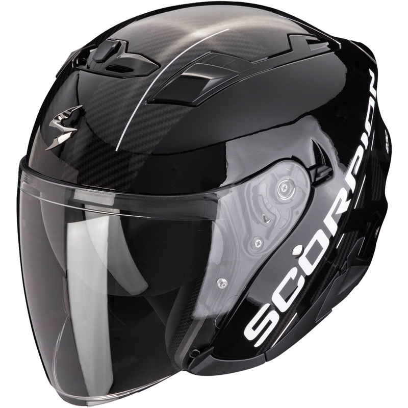 Casco de moto abierto SCORPION EXO-230 QR negro-plata liquidación