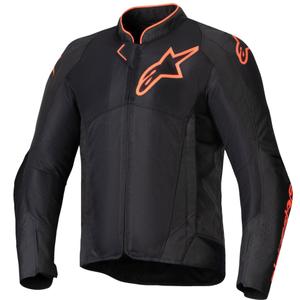 Chaqueta de moto Alpinestars Viper Air V4 negro-rojo fluorescente