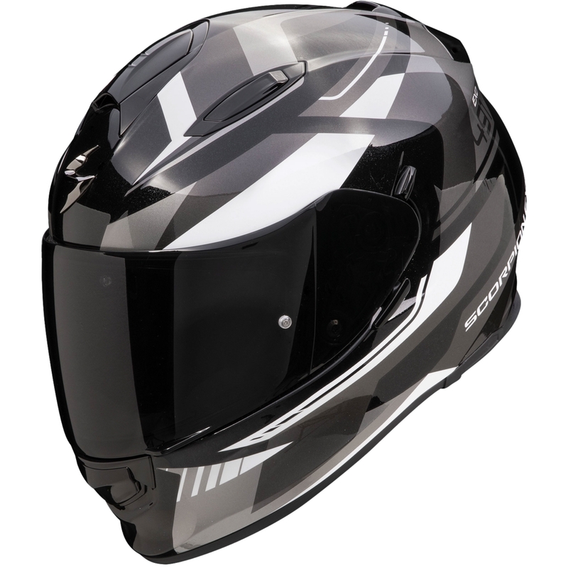 Casco integral de moto Scorpion EXO-491 Abilis negro-gris-blanco liquidación