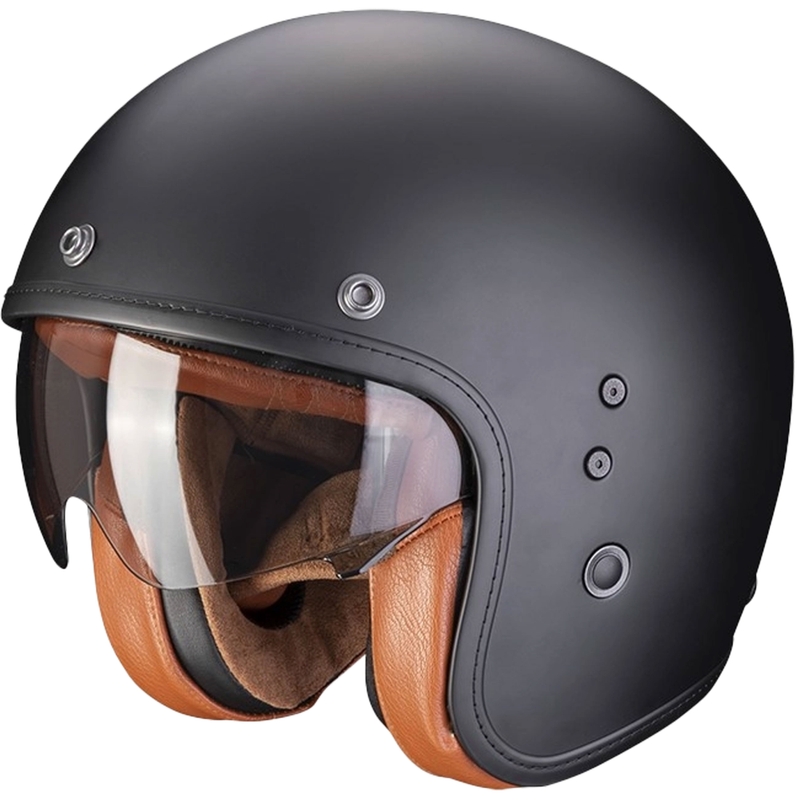 Casco abierto SCORPION BELFAST EVO LUXE negro mate