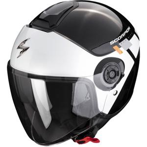 Casco abierto Scorpion EXO-CITY II Mall negro y blanco