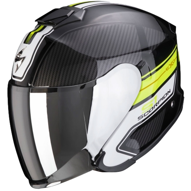 Casco abierto Scorpion EXO-S1 Cross-Ville negro-amarillo fluo