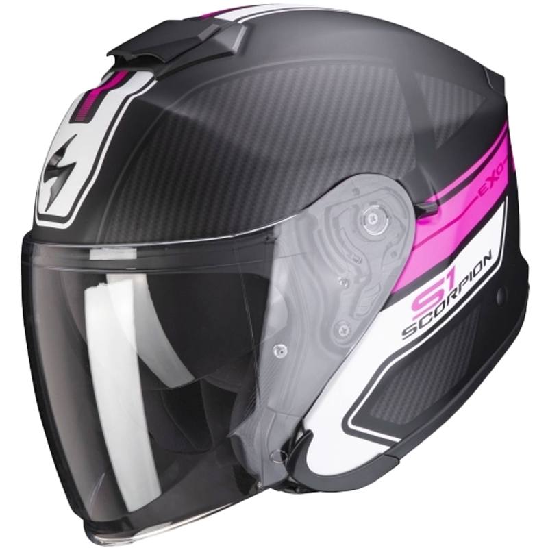 Casco abierto Scorpion EXO-S1 Cross-Ville negro-rosa