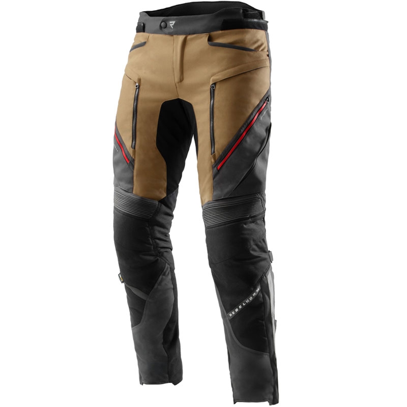 Pantalón moto Rebelhorn Hardy 3.0 beige-gris-rojo