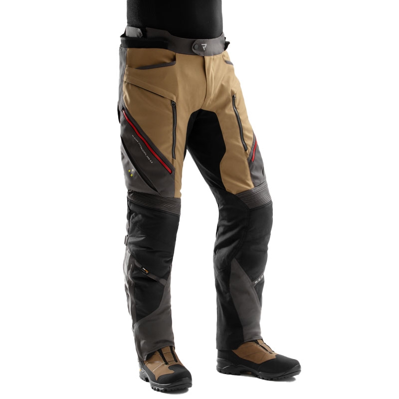 Pantalón moto Rebelhorn Hardy 3.0 beige-gris-rojo