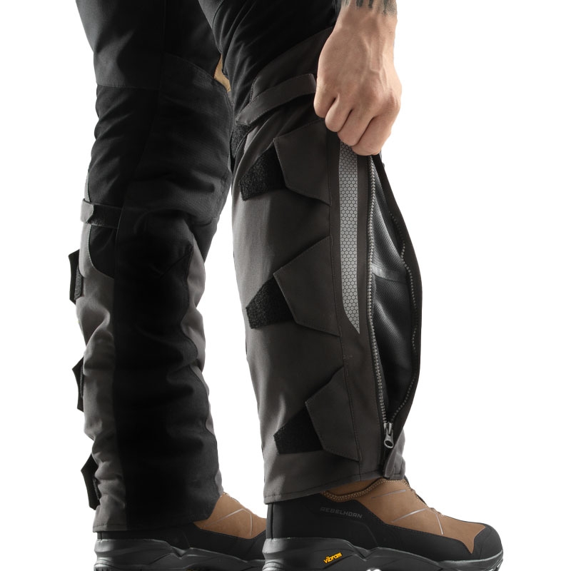 Pantalón moto Rebelhorn Hardy 3.0 beige-gris-rojo