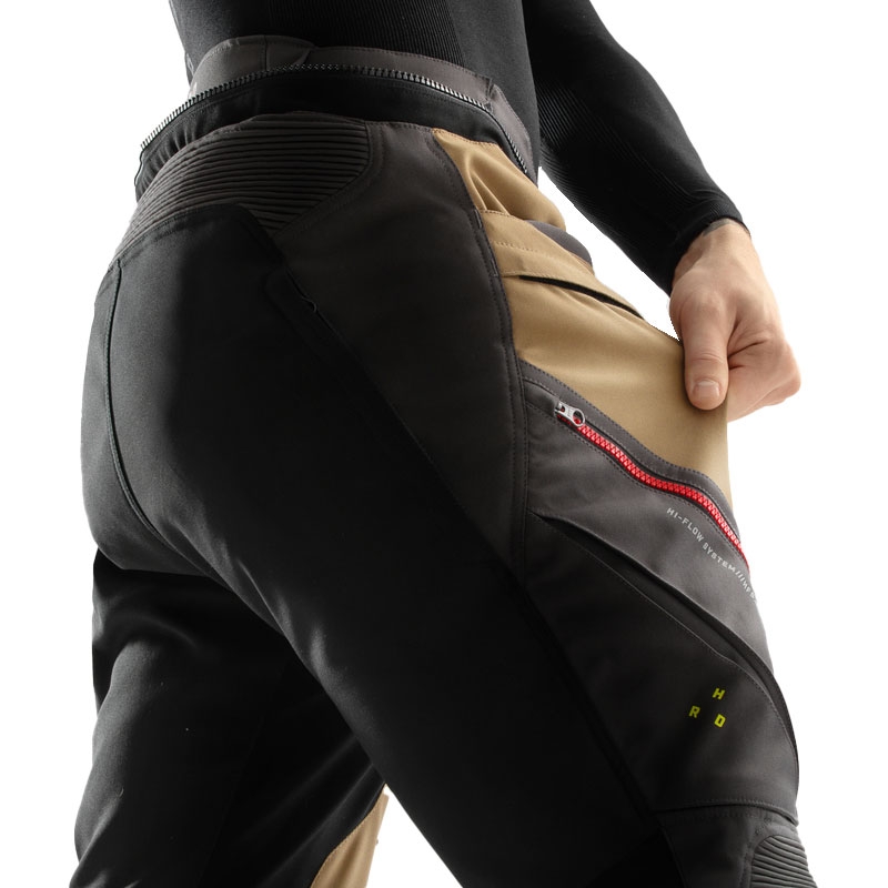 Pantalón moto Rebelhorn Hardy 3.0 beige-gris-rojo