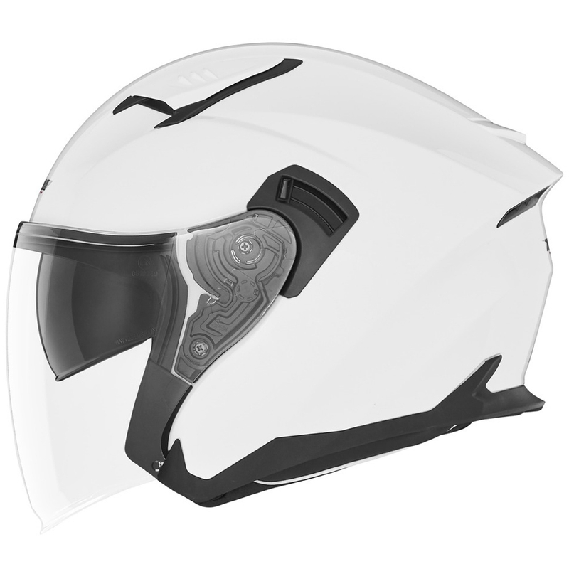Casco de moto abierto NOX N130 blanco