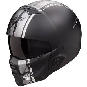 Casco modular Scorpion EXO-COMBAT II LORD negro-plata mate