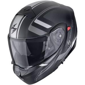 Casco de moto modular Scorpion EXO-930 EVO ARDENS negro-plata mate