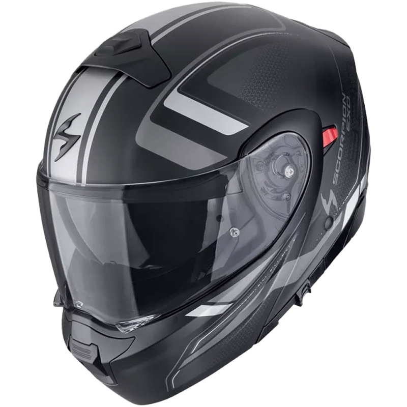 Casco de moto modular Scorpion EXO-930 EVO ARDENS negro-plata mate