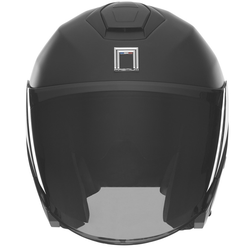 Casco de moto jet NOX PREMIUM SPY negro mate