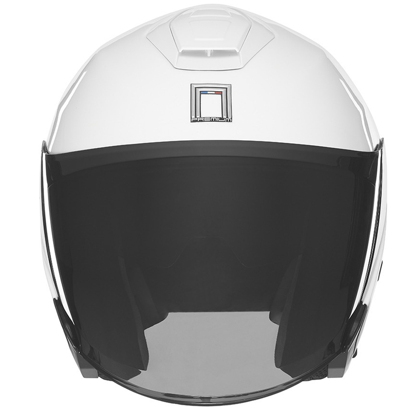Casco de moto jet NOX PREMIUM SPY blanco