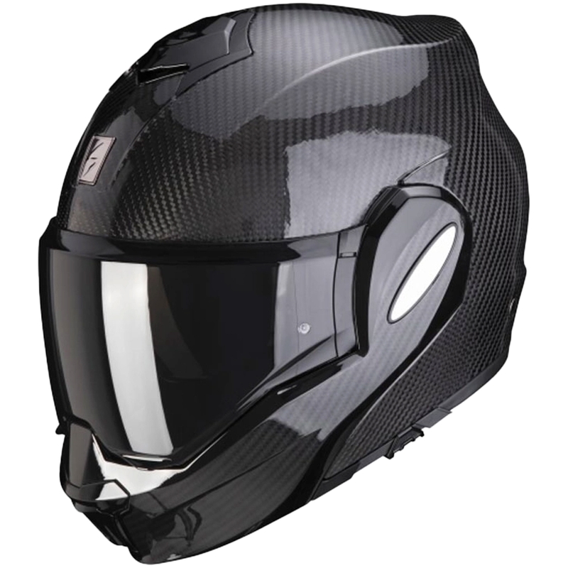 Casco abatible Scorpion EXO-TECH EVO Carbon negro brillante