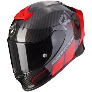 Casco integral Scorpion EXO-R1 EVO Carbon Air Corpus II negro-rojo