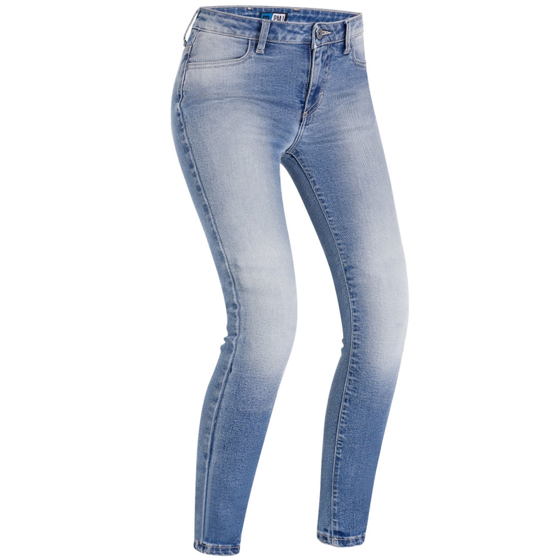 Vaqueros de moto para mujer PMJ Ginevra azul
