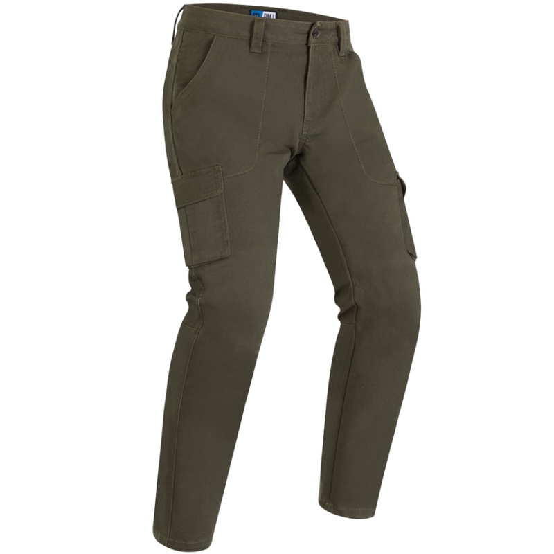 Vaqueros de moto PMJ Aviator Cargo color caqui