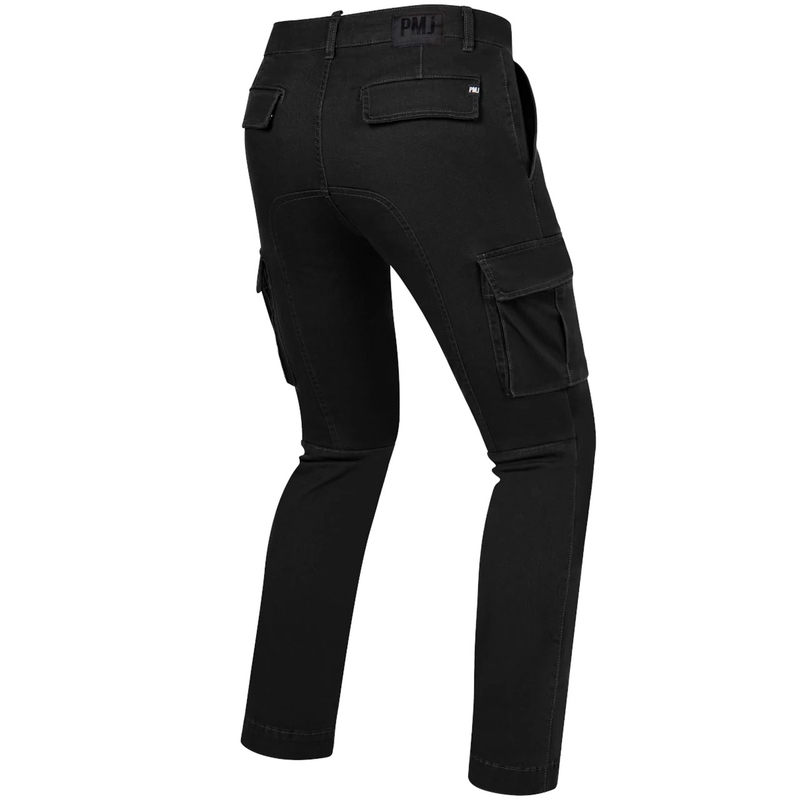 Vaqueros de moto PMJ Aviator Cargo negros liquidación