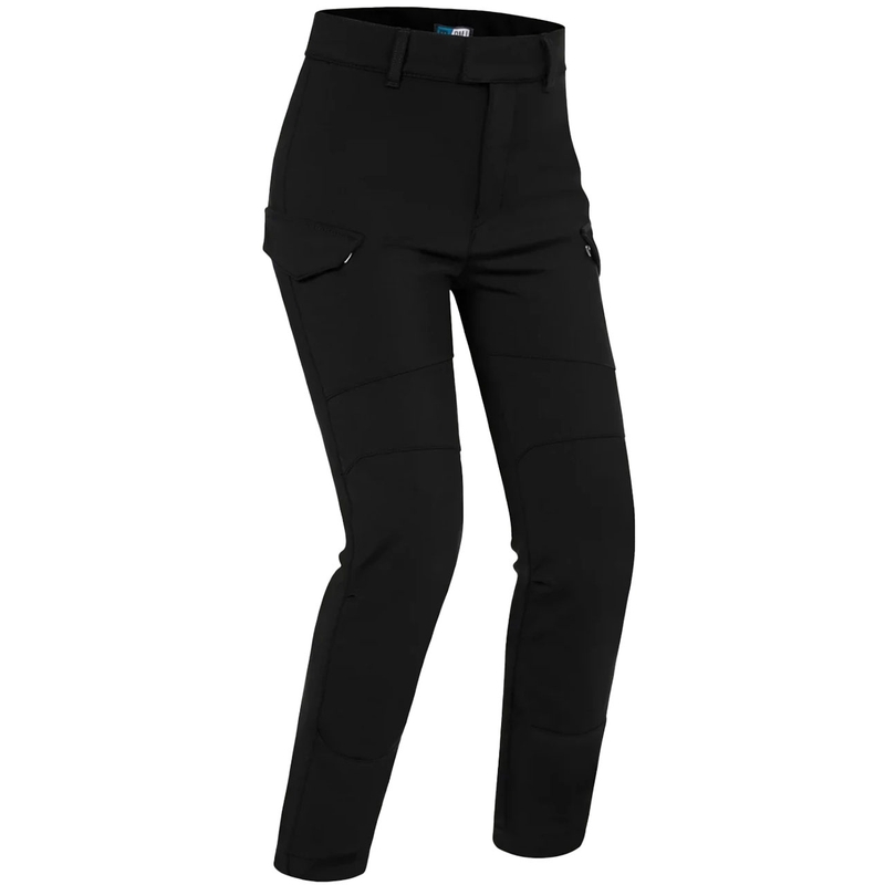 Vaqueros de moto para mujer PMJ Sidney negros liquidación