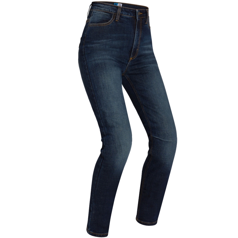 Vaqueros moto mujer PMJ Sara azul liquidación