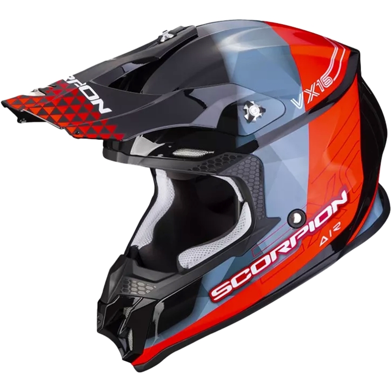 Casco de motocross Scorpion VX-16 EVO AIR GEM negro-azul-rojo