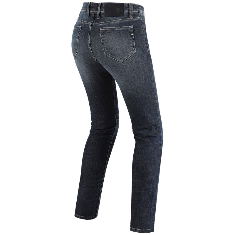 Vaqueros de moto PMJ Rider Blue para mujer liquidación