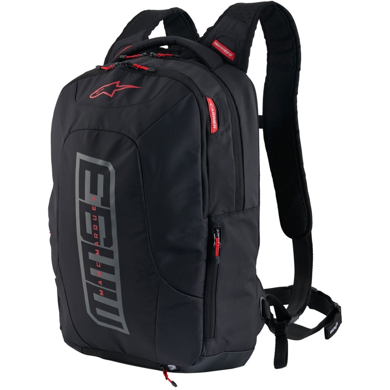 Mochila Alpinestars City Hunter V2 MM93 negro-gris-rojo