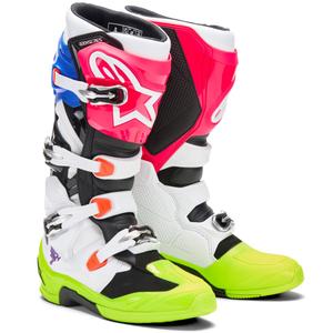 Botas de motocross multicolor Alpinestars TECH 7 edición limitada Hay