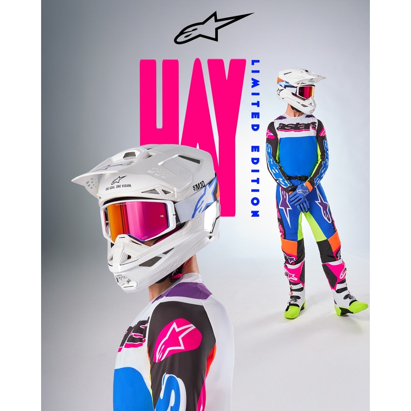 Camiseta de motocross Alpinestars Supertech SX edición limitada HAY multicolor