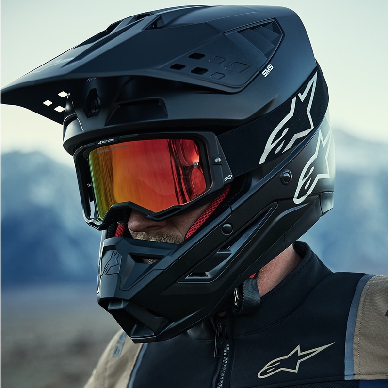 Chaqueta de moto Alpinestars ST-2 Air azul oscuro-caqui oscuro-negro