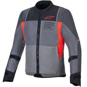 Chaqueta de moto Alpinestars ST-2 Air gris-gris oscuro-rojo