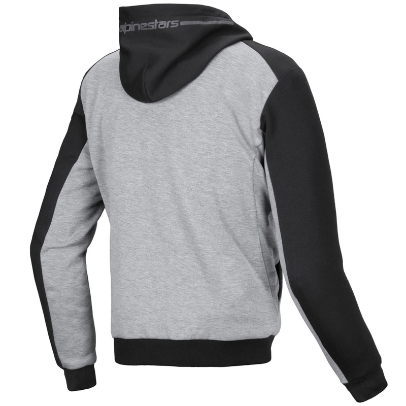 Sudadera de moto Alpinestars Chrome V2 Sport gris-negro-azul