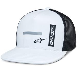 Gorra de camionero Alpinestars Alter blanca y negra