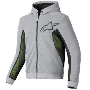 Sudadera de moto Alpinestars Chrome Air Sport en gris-negro-caqui oscuro