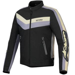 Chaqueta de moto impermeable Alpinestars T-Dyno en negro, gris oscuro y beige