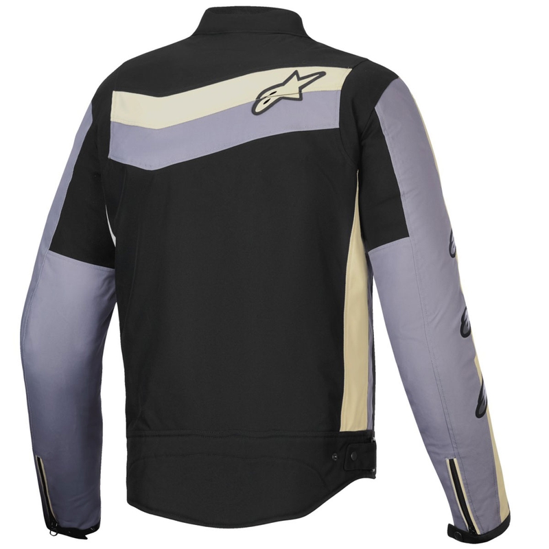 Chaqueta de moto impermeable Alpinestars T-Dyno en negro, gris oscuro y beige