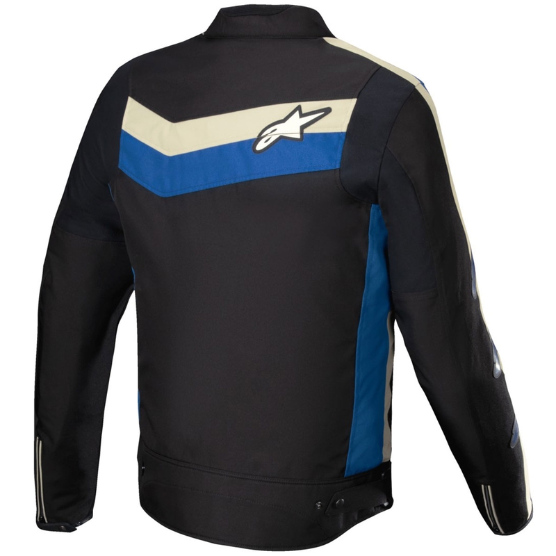 Chaqueta de moto impermeable Alpinestars T-Dyno en negro, azul y beige