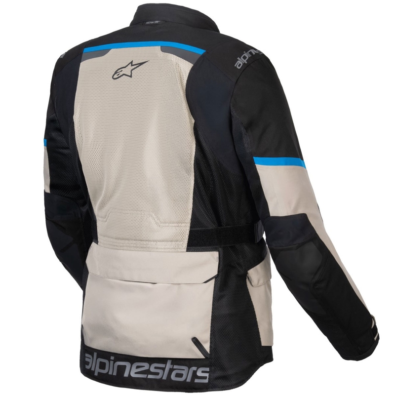 Chaqueta de moto Alpinestars Andes Air Drystar negra-gris verde-azul