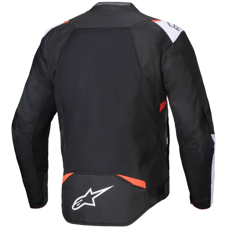 Chaqueta de moto Alpinestars T-SPS Air V2 negro-blanco-rojo fluorescente