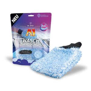 Guantes de lavado de microfibra Dr. Wack Wash mitt azul