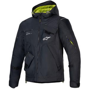 Chaqueta de moto Alpinestars MOGRESS AIR en negro, lima y blanco