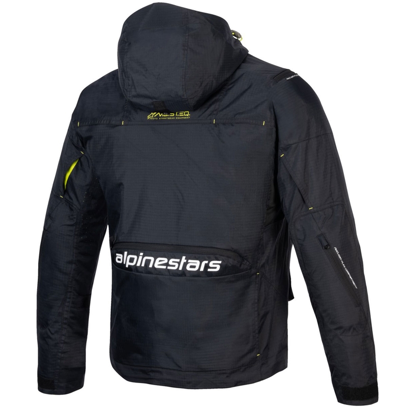 Chaqueta de moto Alpinestars MOGRESS AIR en negro, lima y blanco