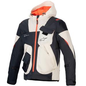 Chaqueta de moto Alpinestars MOGRESS AIR en negro-almendra-naranja