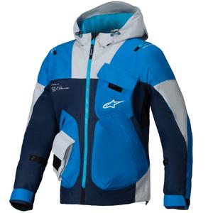 Chaqueta de moto Alpinestars MOGRESS AIR azul-azul oscuro-gris