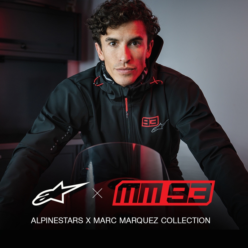 Sudadera de moto Alpinestars RADIUM TECH HOODIE MM93 negra, roja y gris